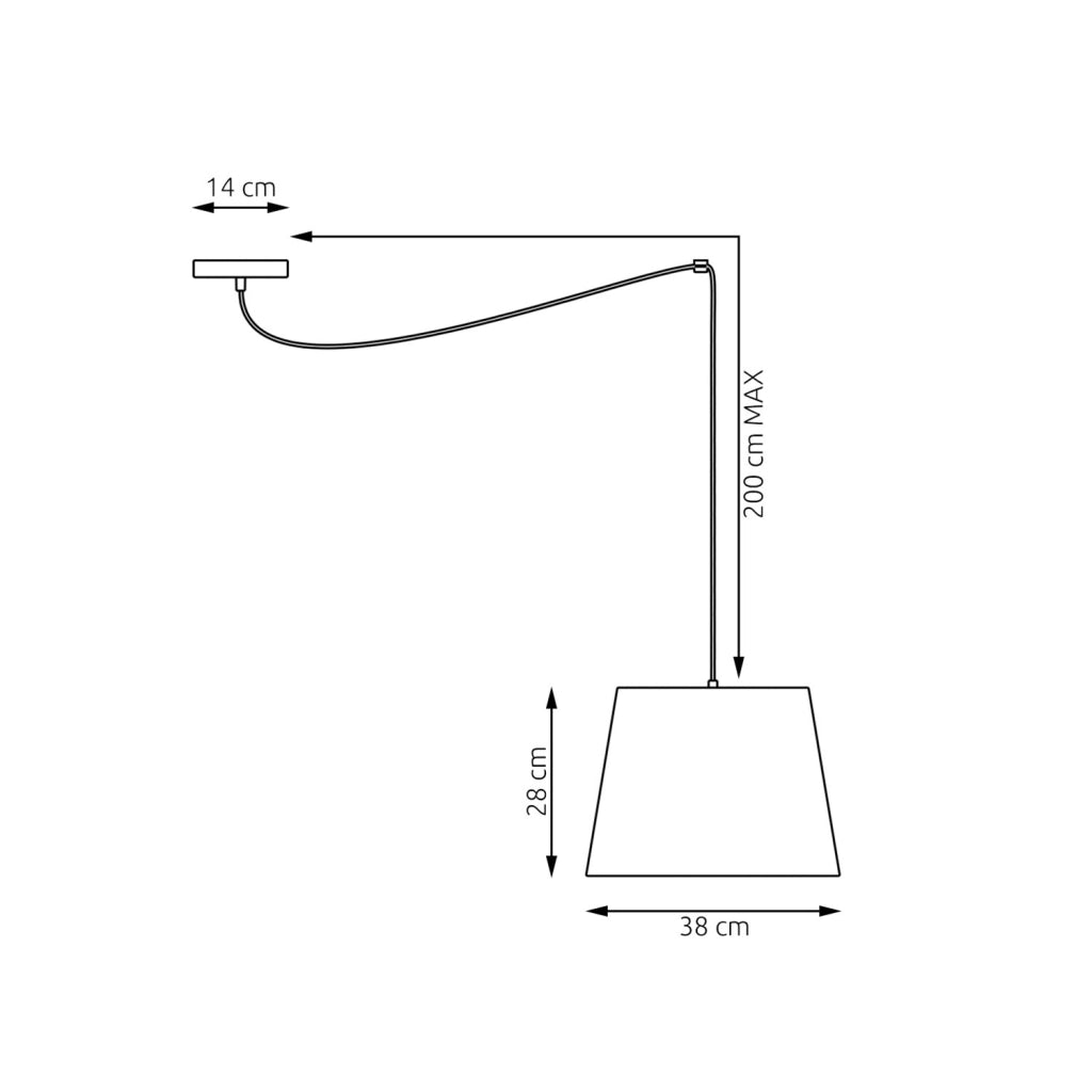 Sospensione 1 Luce Iside Con Paralume Beige