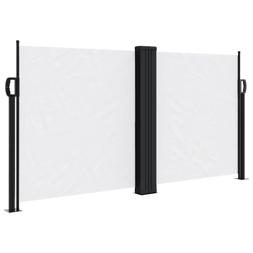 Tenda da Sole Laterale Retrattile-Tenda parasole per balcone per giardino Bianca 120x1200 cm