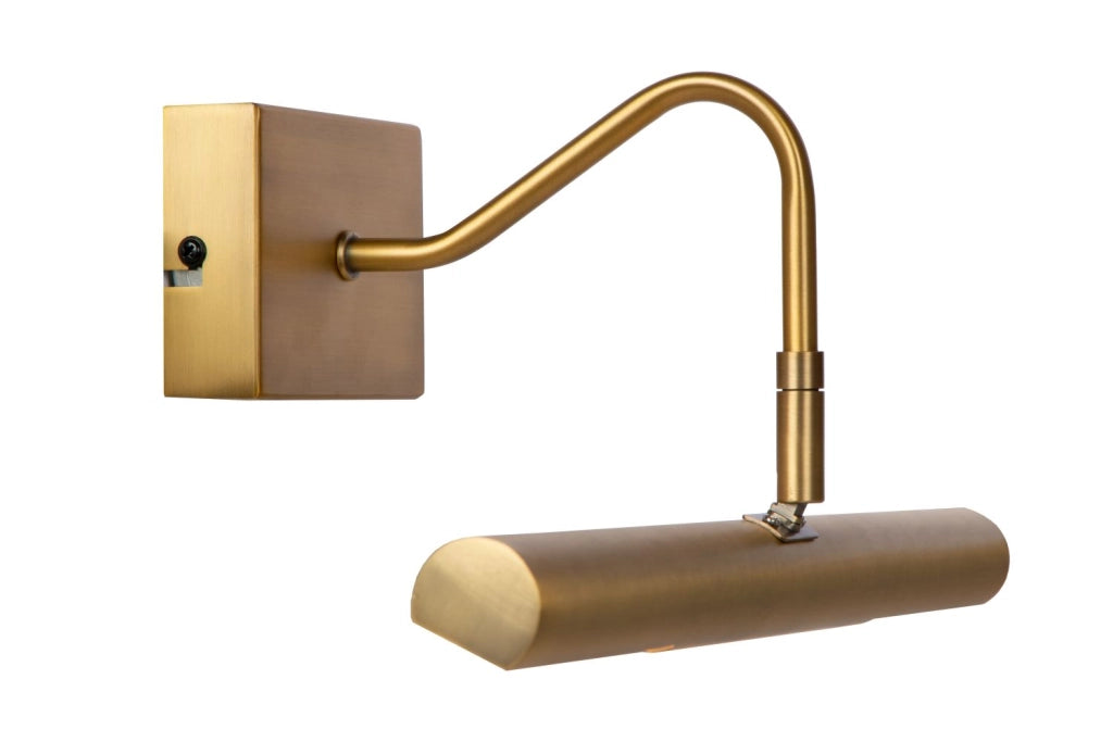 Applique quadro metallo ottone oro 36cm VINZ Lucide 2xG9 28W