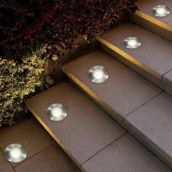 FARETTO LED SEGNAPASSO CALPESTABILE DA 1W LUCE NATURALE 4000K - IDEALE PER VIALI SENTIERI E AMBIENTI ESTERNI IP65