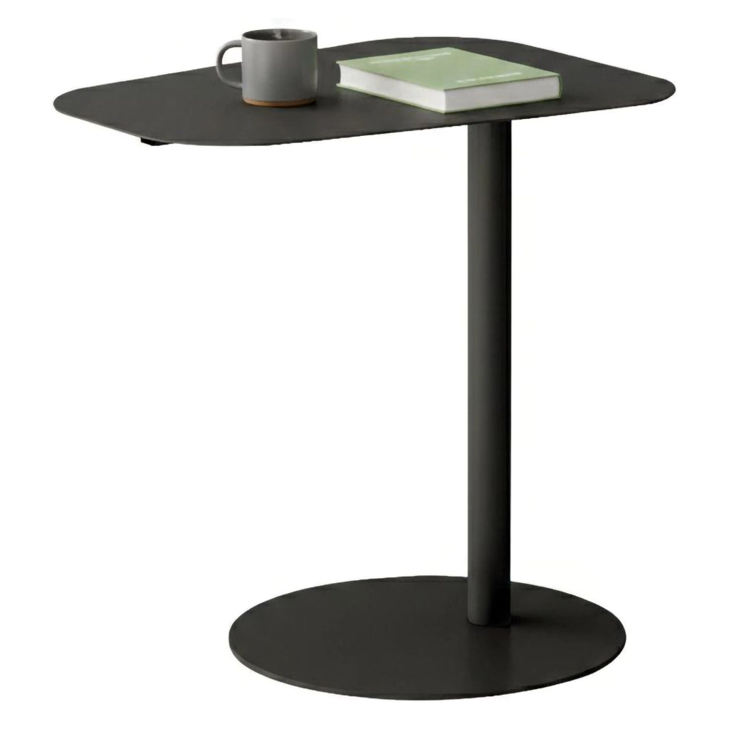 Tavolino da salotto Niccone, Tavolo basso da caffè, Portariviste per divano, Ripiano da soggiorno, 50x38 h50 cm, Ardesia
