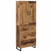 Credenza | Madia | Buffet da pranzo | Armadio da pranzo Legno vecchio 69,5 x 34 x 180 cm Legno multistrato