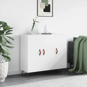 Credenza-Buffet-Armadio da cucina Bianca 90x34x80 cm in Legno Multistrato 927135