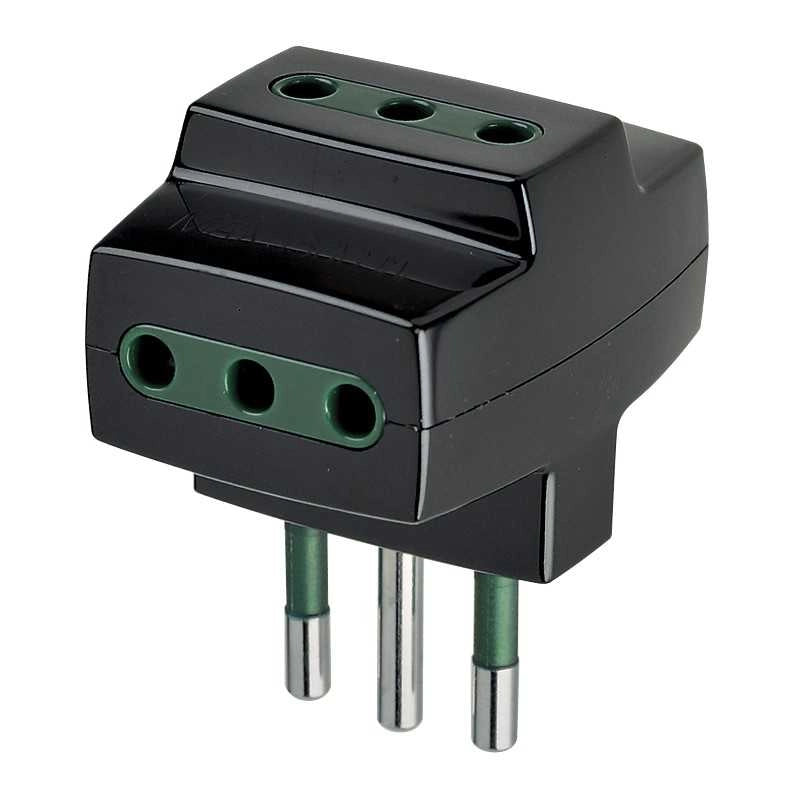 00320 Adattatore Multiplo S11+3P11 Nero