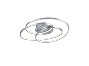 Plafoniera da Interno a LED in Metallo Nickel Opaco