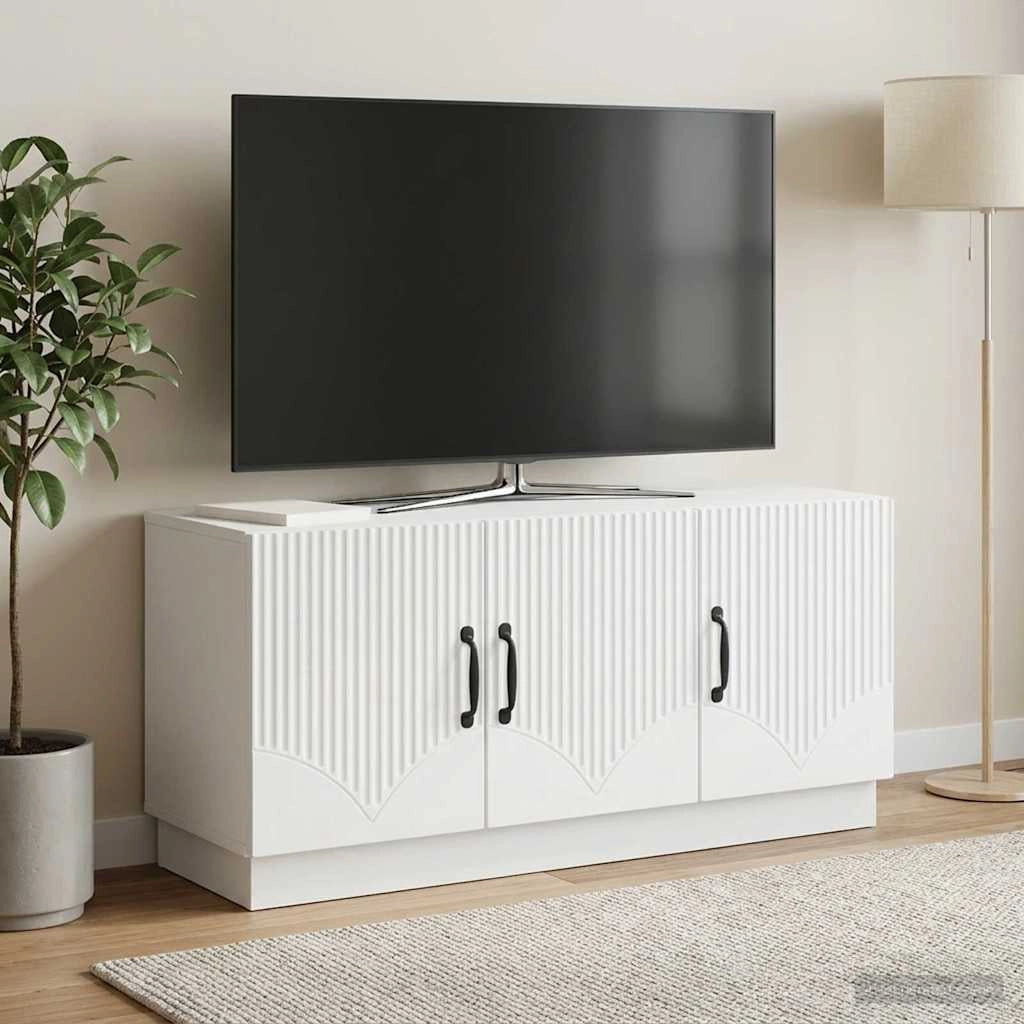 Mobile TV Bianco 99 x 34,5 x 47 cm Legno ingegnerizzato 895405