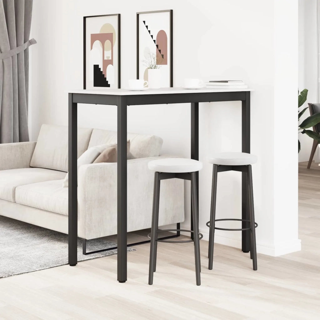 Tavolo da bar Bianco 110 x 55 x 105 cm Pino massello 892804