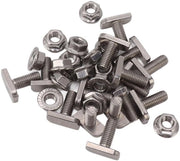 Set di Viti M8 x 20 in Acciaio Inossidabile A2-70 - Set di Spugne a 6 Viti M8 x 20 in Acciaio Inossidabile A2-70 - Set di Spugne a 6 Viti M8 x 20 - Spugne a 15x - Duraturo - Alta Qualità di Montaggio - Viti