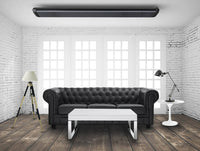 Stufa Elettrica ad Infrarossi 195x20,1x5,8 cm da Soffitto 3200W in Alluminio Moel Hot-Top Nera