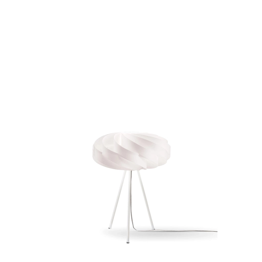 Lampada Da Scrivania-Ufficio Moderna Flat Polilux ® Bianco E Metallo 1 Luce E27