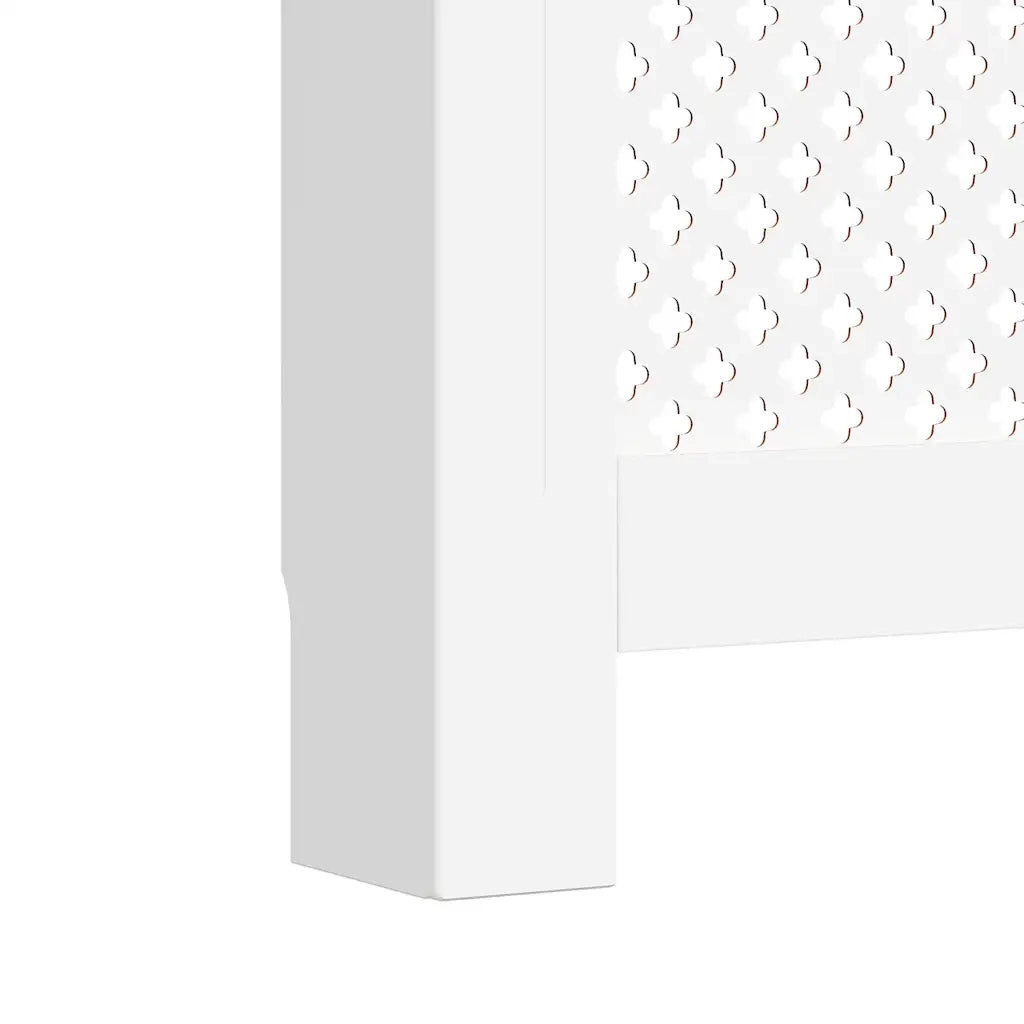 Coperture per Radiatori 2 pz Bianche 112x19x81,5 cm in MDF 3051377