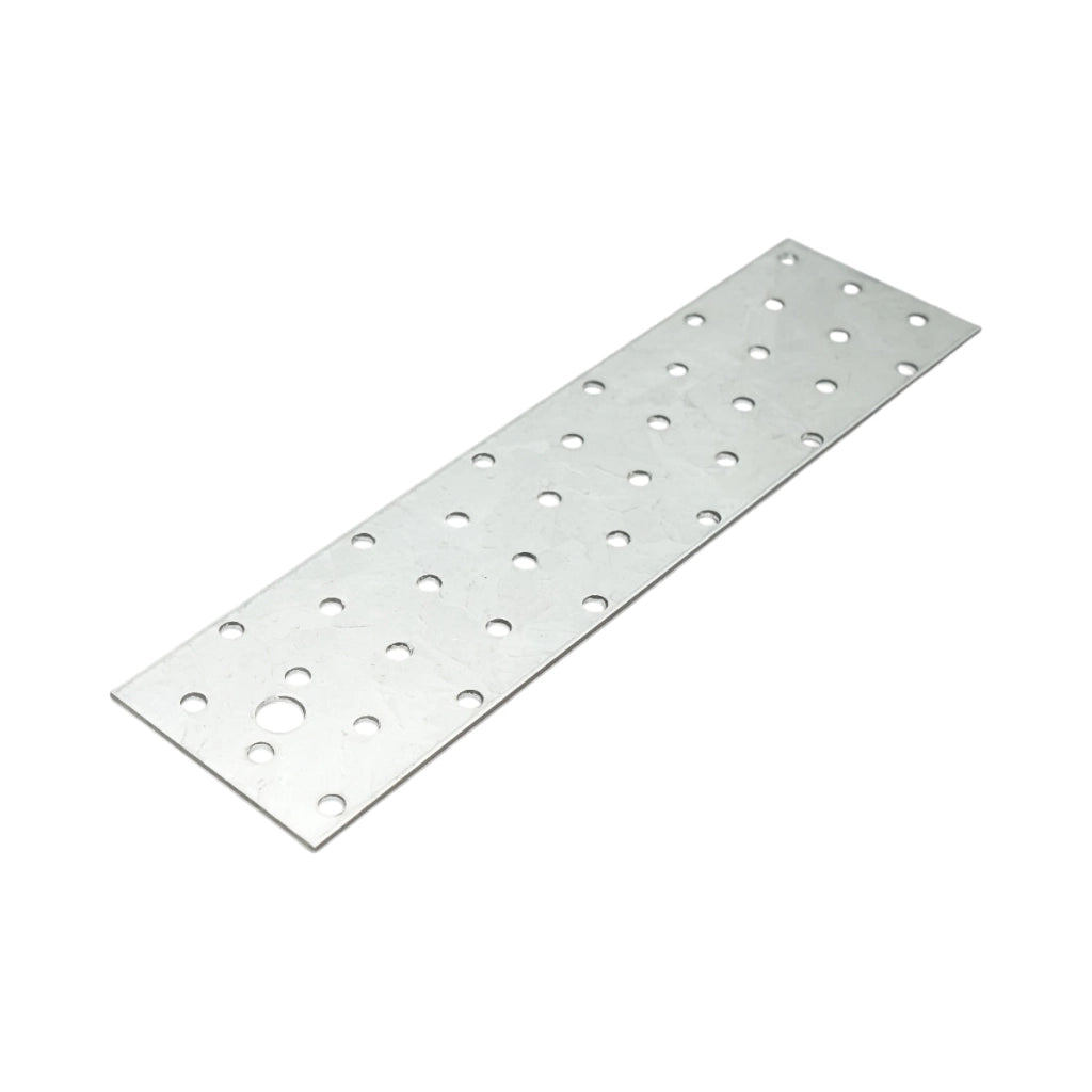 Piastra forata 60x240mm, spessore 2mm, acciaio zincato