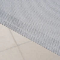 Set 4 Sedie da Giardino Impilabili e Salvaspazio con Braccioli in Metallo e Tessuto a Rete, Grigio