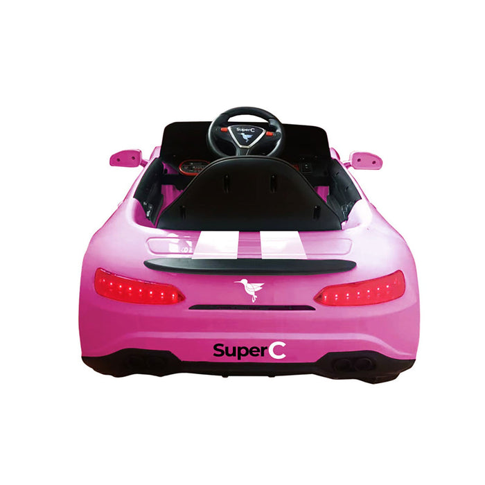 Macchina Elettrica per Bambini 12V Auto Super-C Rosa