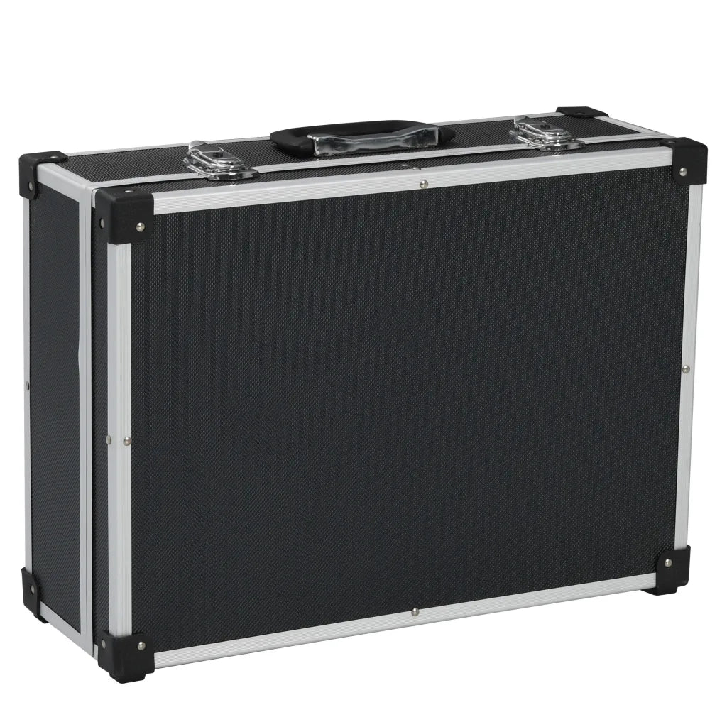 Valigetta per Attrezzi 46x33x16 cm Nera in Alluminio CFW2316965