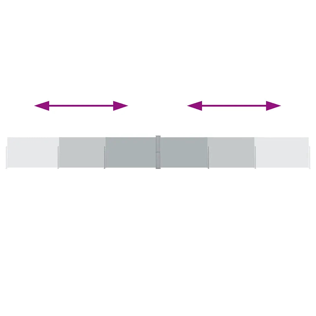 Tenda Laterale Retrattile per Patio 140x1200 cm Antracite cod mxl 16615