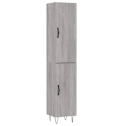 Credenza | Madia | Buffet da pranzo | Armadio da pranzo Grigio Sonoma 34,5x34x180 cm in Legno Multistrato