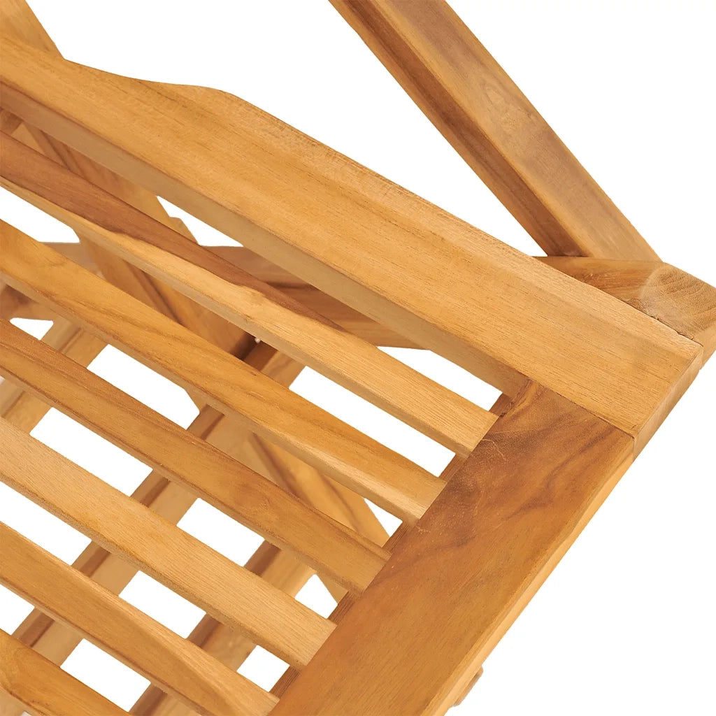 Sedie da Giardino Pieghevoli 2 pz | Sedie da Esterno 55x62x90cm Legno Massello Teak