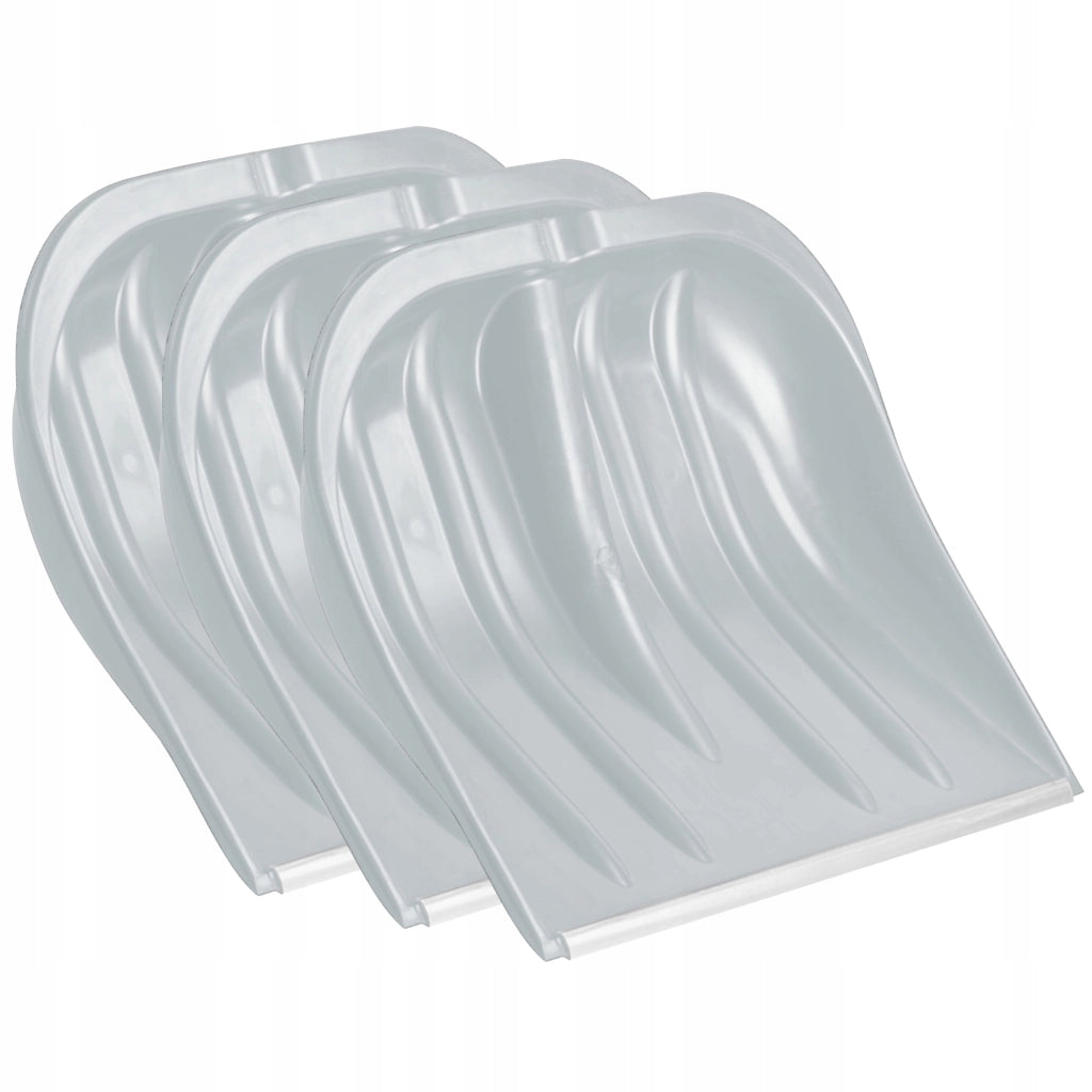 Pala da neve KADAX, in plastica, senza manico, robusta, 3 pezzi.