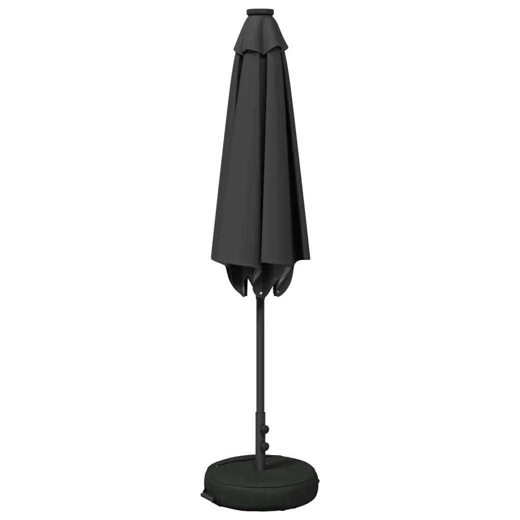 Parasol da giardino con luci LED e base 270 x 270 cm Poliestere 42036260