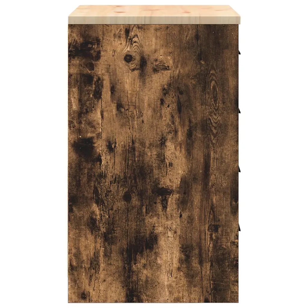 Armadietto da Garage in Rovere Affumicato 60x51x85 cm CFW9630761