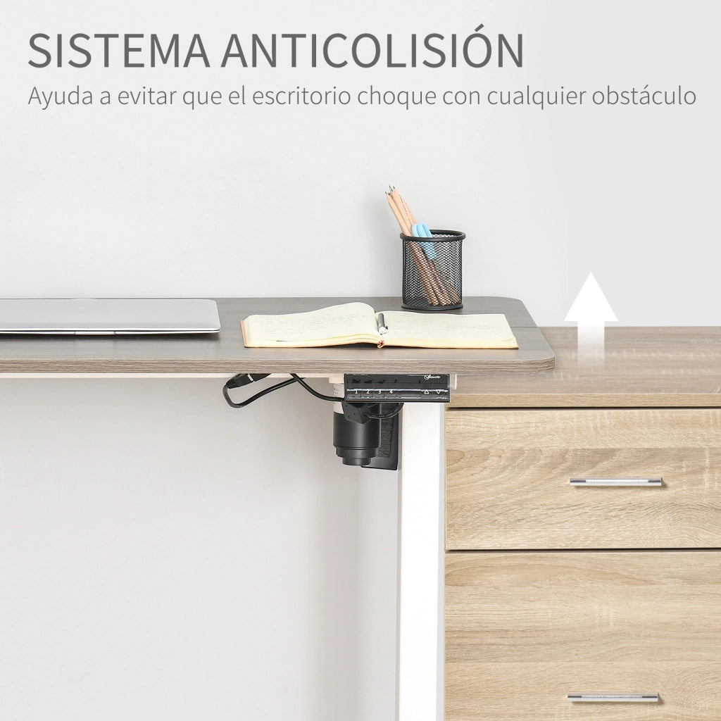 Scrivania Elettrica Regolabile Altezza ¨C Zephmum ¨C Bianco 120x60x72-116 cm