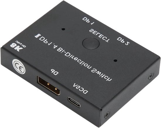 Convertitore DP con Supporto 8K 30Hz 5K 60Hz 4K 120Hz con Cavo DP 1.4 per Mac OS e Windows - Risoluzione e Connessione Elevata