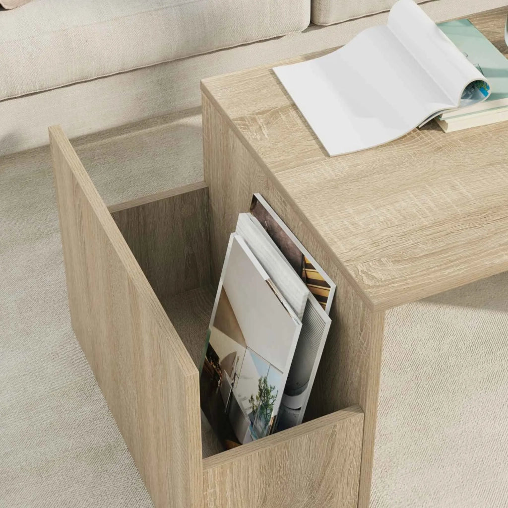 Tavolino da salotto Rovere Sonoma 90 x 45 x 35 cm 8000174