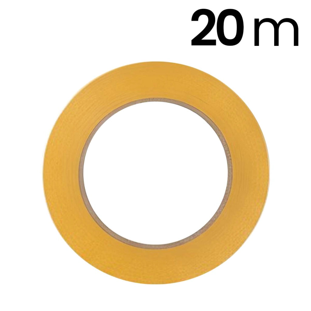 Nastro Adesivo Biadesivo 5cm x 20m Alta Resistenza e Anti-allungamento Giallo Avizar