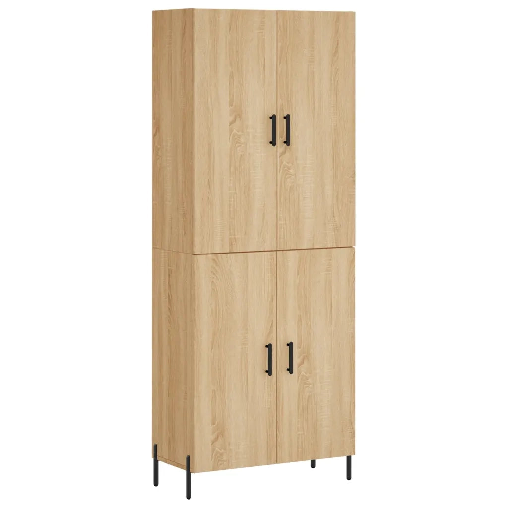 vidaXL Credenza Rovere Sonoma 69,5x34x180 cm in Legno Multistrato