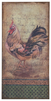 Biscottini Stampa 'GALLO' su tela in juta grezza anticata dimensioni L40xPR3xH80 Offerta