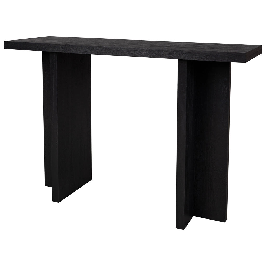 Mobile da ingresso in legno nero 120x40x81