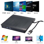 Trade Shop - Lettore Masterizzatore Dvd-rw Esterno Per Desktop Laptop Usb 3.0 Portatile Q-t96 -