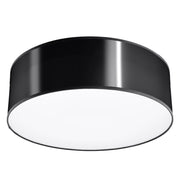 Plafoniera tonda nera Ø25 PIAZZA Pure Lume 1xE27 15W