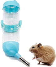 Dispensatore d'acqua per piccoli animali - Materiali di sicurezza - In acciaio inossidabile - Facile da installare - Capacità 80ml - Fiaschetta per animali