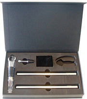 Set di raffreddamento del vino elegante con ventilatore e caraffa a goccia zero, inclusa borsa e capsule snipper