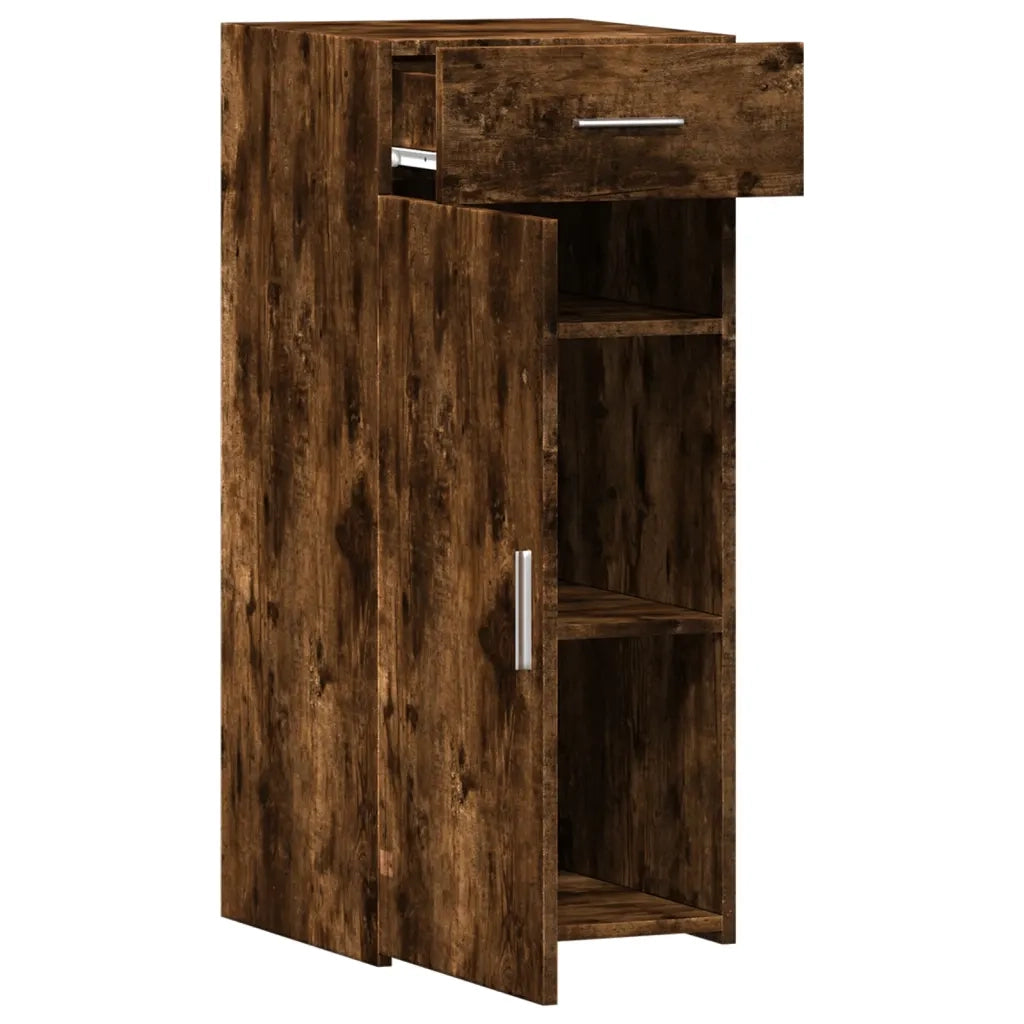 vidaXL Credenza Rovere Fumo 40x42,5x93 cm in Legno Multistrato