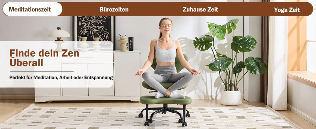 Set Sedie da Pranzo in Pelle Verde ¨C Minimal ¨C Schienale Largo Imbottito con Ruote