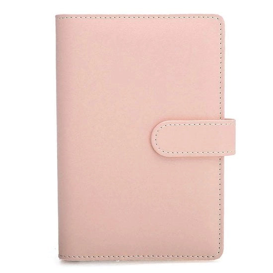 Agenda A5 con copertina in pelle PU - Cintura con 6 anelli - Adatto allo studio/viaggi - Pelle premium - 17,5 x 23 cm - Quaderno da scrivere