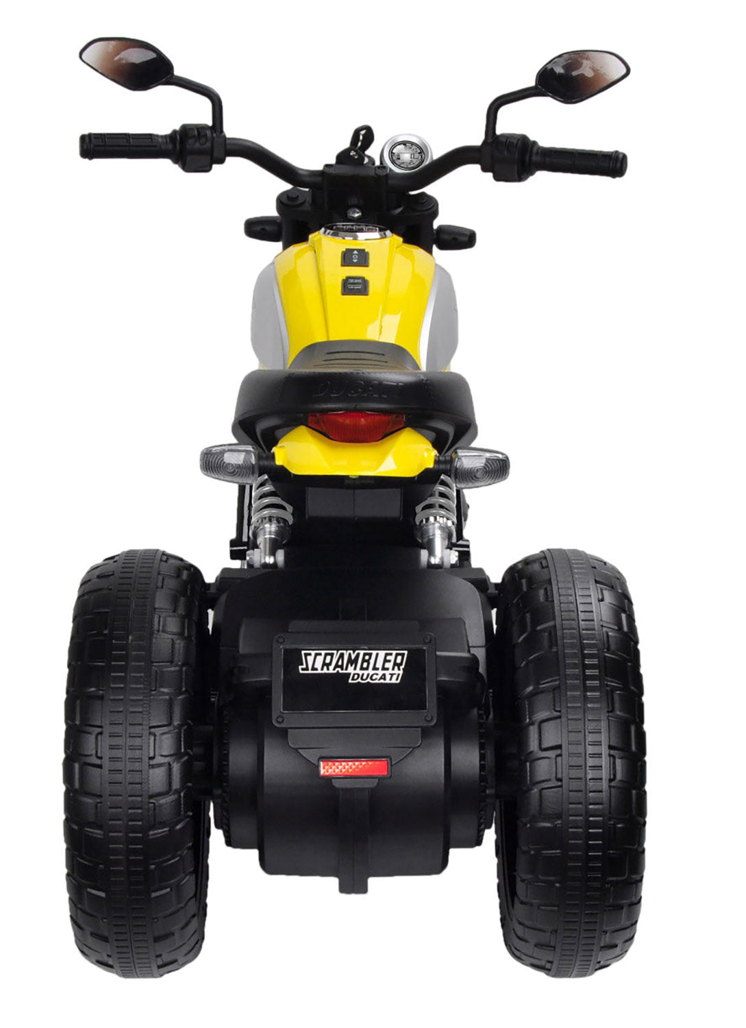 Moto Elettrica per Bambini Licenza Ufficiale Ducati Scrambler 12V 3,5Ah Giallo