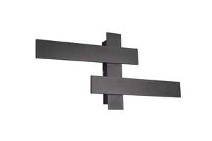 Applique da Interno a LED in Metallo Nero Opaco