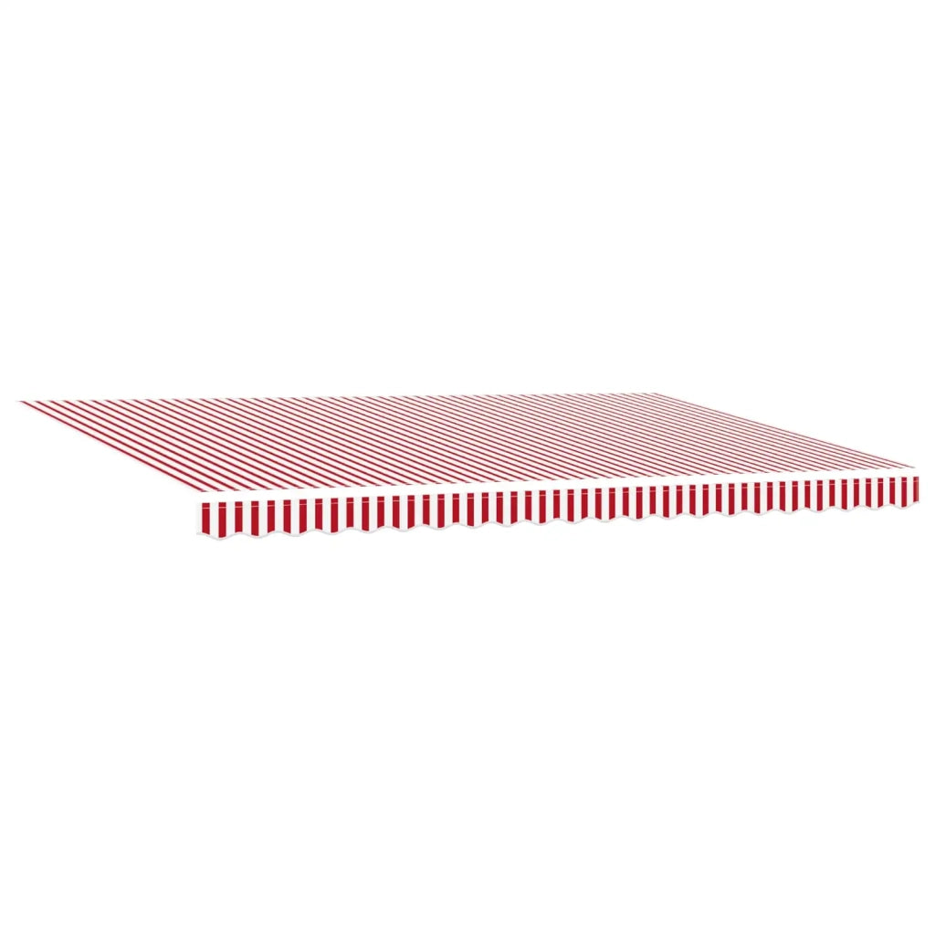 Tessuto per Tenda con Rosso e Bianco 500 × 300 cm Poliestere 3331268