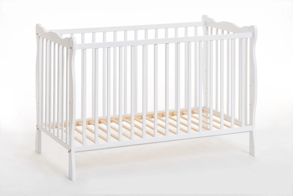 Letto culla 124x82x71 Cm in legno di pino Ala colore Bianco