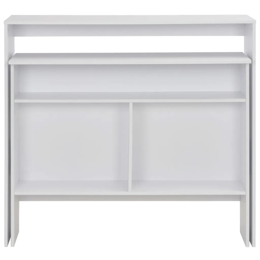 Tavolo da Bar a 2 Livelli Bianco 130x40x120 cod mxl 64929