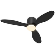 Ventilatore da Soffitto con Luce e Telecomando ¨C Zephmum ¨C Nero, 3 Colori Luce, 6 Velocit¨¤