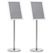 Supporti per poster 2 pcs Argento 32.7 x 24 x 108 cm Alluminio 3385634