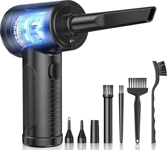 Spray a vapore elettrico con 3 velocità e 5 accessori - Ventilatore di polvere elettrico per pulizia a profondità di elettronica e altro