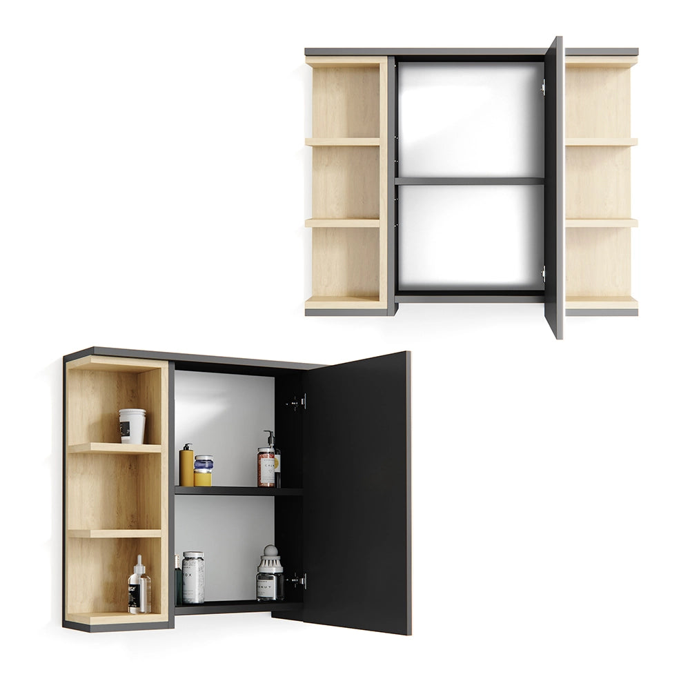 Vicco Specchio contenitore bagno Antracite 79.6 x 64 cm