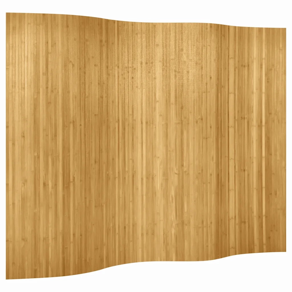 Pannello Divisore per la Stanza in Bambù Naturale Larghezza 250 cm Altezza 165 cm 241668