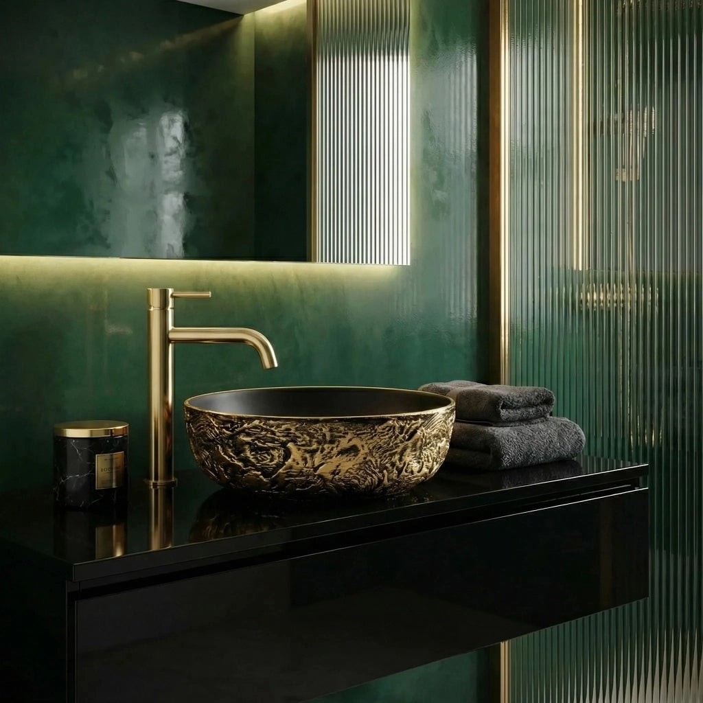 Lavabo Da Appoggio Rea Babilon Gold